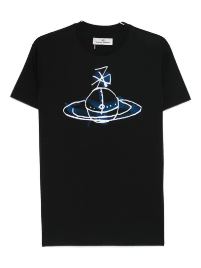 VIVIENNE WESTWOOD ORB-PRINT T-SHIRT