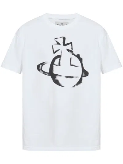VIVIENNE WESTWOOD ORB-PRINT T-SHIRT