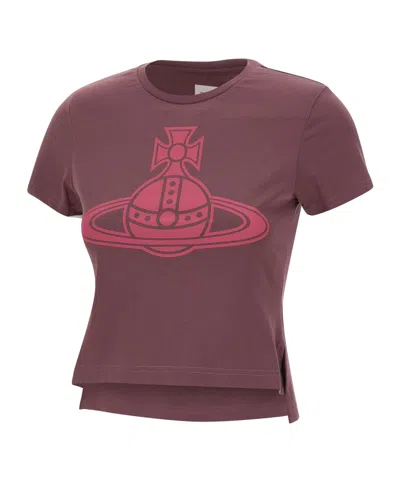 VIVIENNE WESTWOOD VIVIENNE WESTWOOD ORB PRINTED CREWNECK T-SHIRT