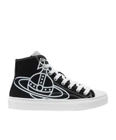 VIVIENNE WESTWOOD VIVIENNE WESTWOOD ORB-PRINTED LACE-UP SNEAKERS