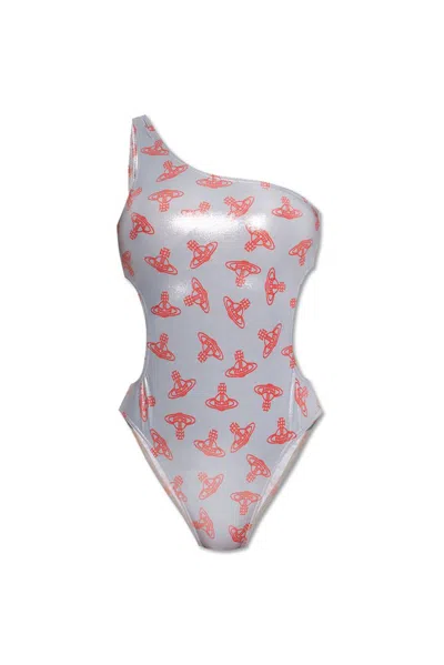 Vivienne Westwood Orb-print Swimsuit In Multi