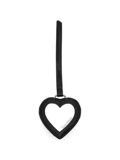 Vivienne Westwood Orb Quilted Bar Charm In Black