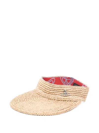 Vivienne Westwood Orb Logo Sun Hat In Pattern