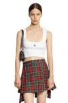 Vivienne Westwood Crop Querelle Vest Ribbed Organic Jrsy White M Women In White