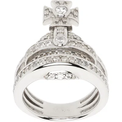 Vivienne Westwood Orb Ring In Metallic