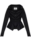 Vivienne Westwood Mens Black Monday Puffed-shoulders Cotton Shirt In Black