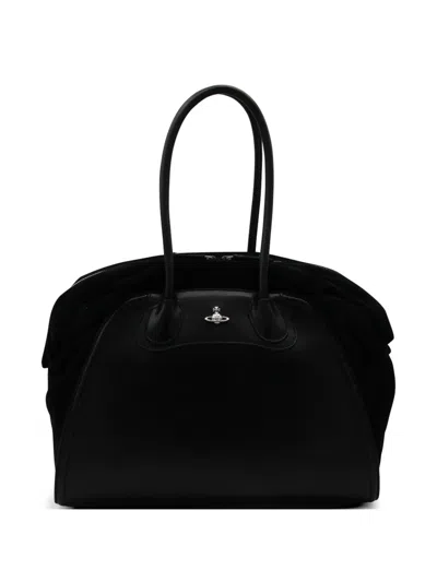 Vivienne Westwood Orb Shoulder Bag In Black