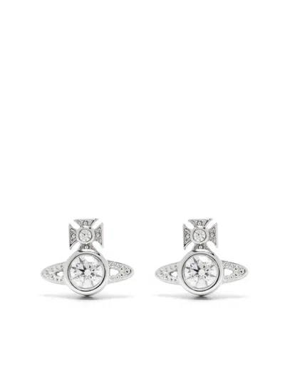 Vivienne Westwood Orb Single Earring In Silver