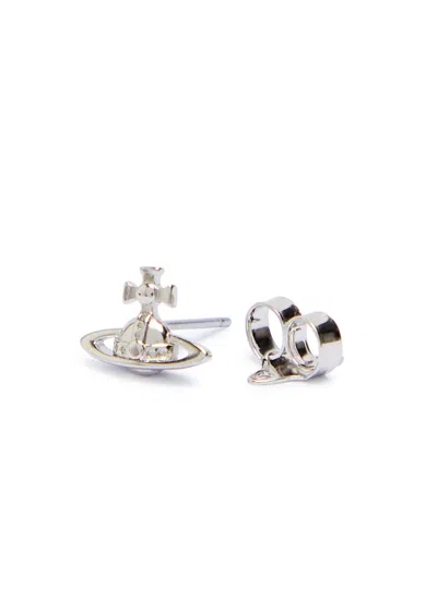 Vivienne Westwood Orb Single Stud Earring In Silver