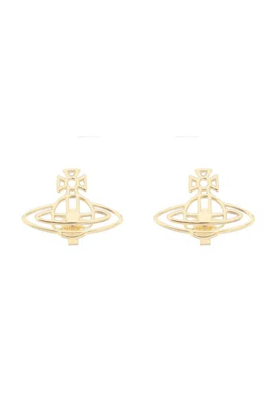 Vivienne Westwood Orb Stud Earrings In Gold