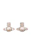 Vivienne Westwood Orb-stud Earrings In Metallic