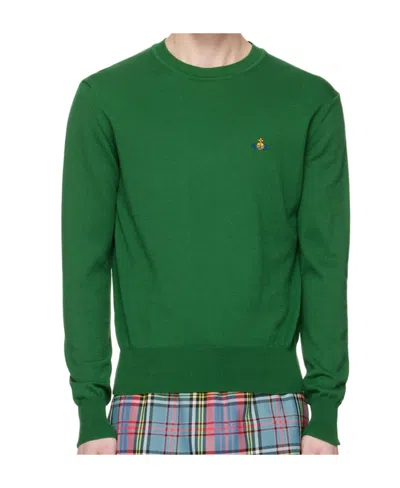 VIVIENNE WESTWOOD VIVIENNE WESTWOOD ORB EMBROIDERED KNIT JUMPER