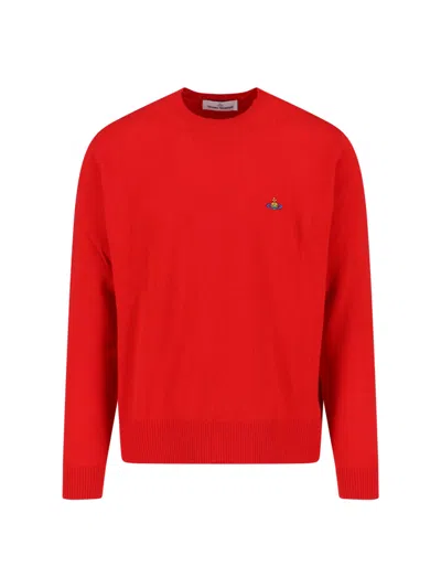 Vivienne Westwood Orb Sweater In Red