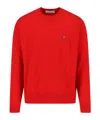 Vivienne Westwood Knit Sweater Crew Neck Ribbed Cuffs Hem In Red