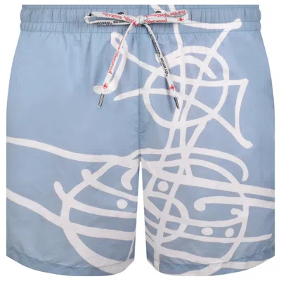 Vivienne Westwood Orb Swim Shorts Blue