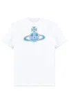 Vivienne Westwood White Paris Orb Classic T-shirt In White