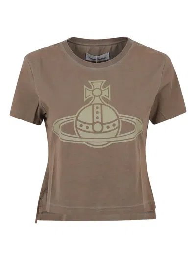 Vivienne Westwood Orb T-shirt In Brown