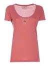 Vivienne Westwood Orb-embroidered T-shirt In Nude & Neutrals