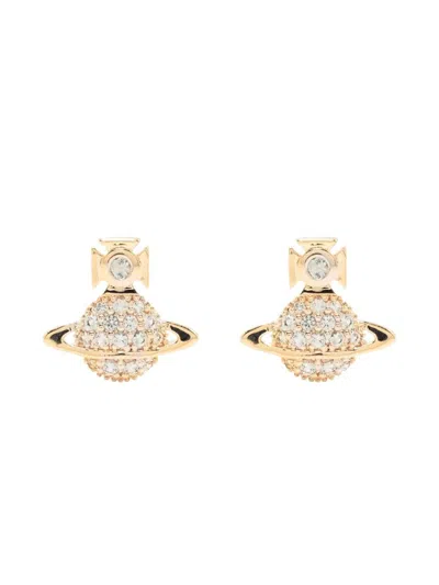Vivienne Westwood Orb Tamia Earrings Accessories In Gold