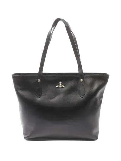 Pre-owned Vivienne Westwood Orb Tote Bag In Black