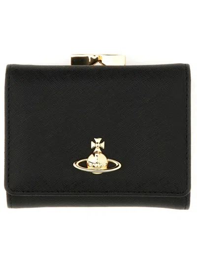 Vivienne Westwood "orb" Wallet In Black