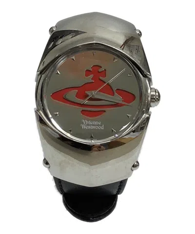 Pre-owned Vivienne Westwood Orb Watch In Silver