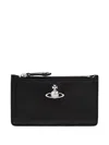 Vivienne Westwood Orb Zip-around Cardholder In Black