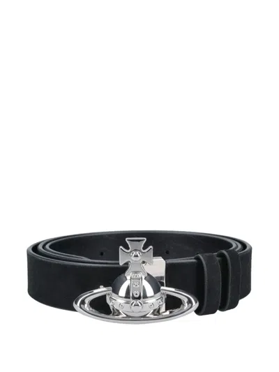Vivienne Westwood Orb-buckle Belt In Orange