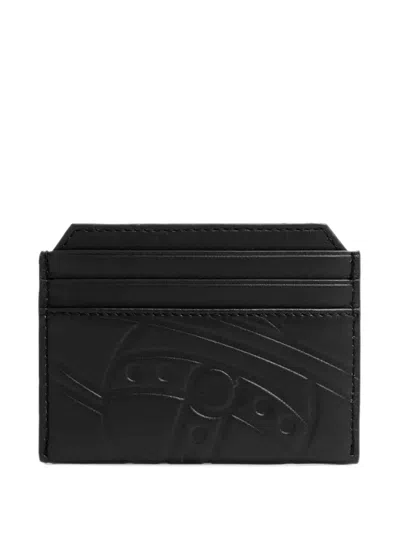 Vivienne Westwood Orb-debossed Leather Card Holder In Black