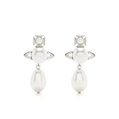 Vivienne Westwood Orb-embellished Stud Earrings In Purple