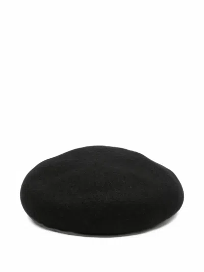 Vivienne Westwood Orb-embroidered Beret In Black