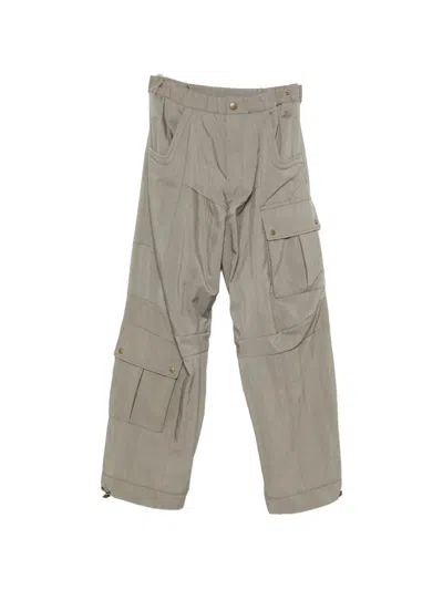 Vivienne Westwood Orb-embroidered Cargo Pants In Gray