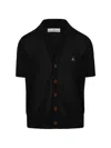 ORB-EMBROIDERED POLO CARDIGAN