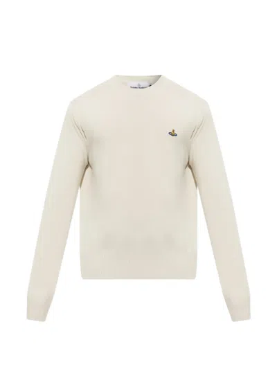 Vivienne Westwood Orb-embroidered Sweater In Neutral