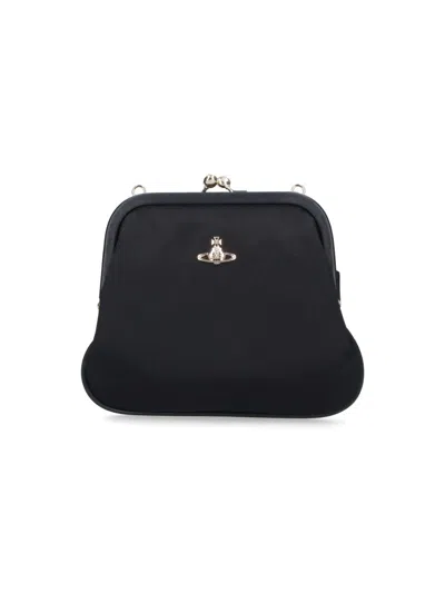 Vivienne Westwood "granny Frame" Pouch In Black