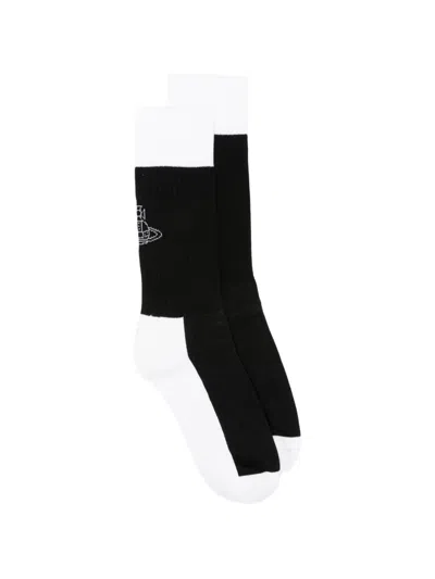 Vivienne Westwood Socks With Logo In Black