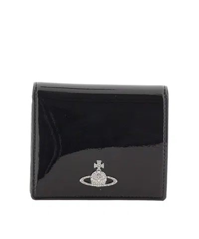 Vivienne Westwood Orb-logo Wallet In Black