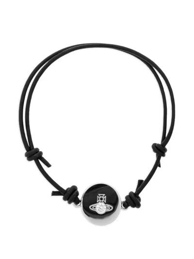 Vivienne Westwood Orb-motif Bracelet In Black