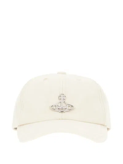 Vivienne Westwood Orb-plaque Baseball Cap In Neutral