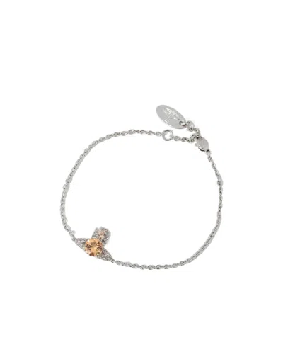 Vivienne Westwood Orb-plaque Bracelet In Gold