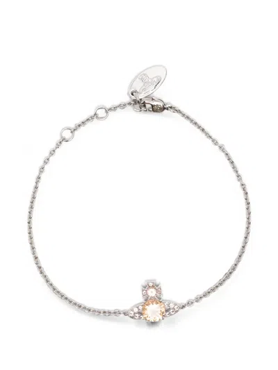 Vivienne Westwood Orb-plaque Bracelet In Metallic