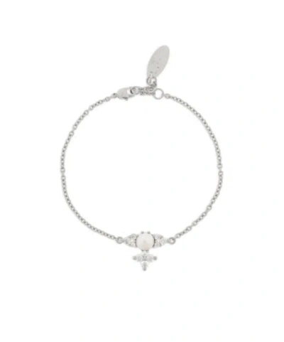 Vivienne Westwood Orb-plaque Bracelet In White