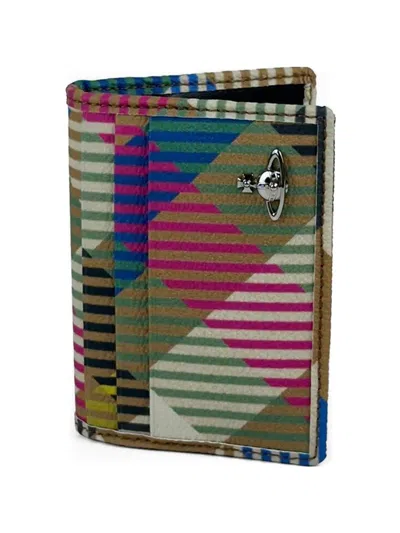 Vivienne Westwood Orb-plaque Card Holder In Blue