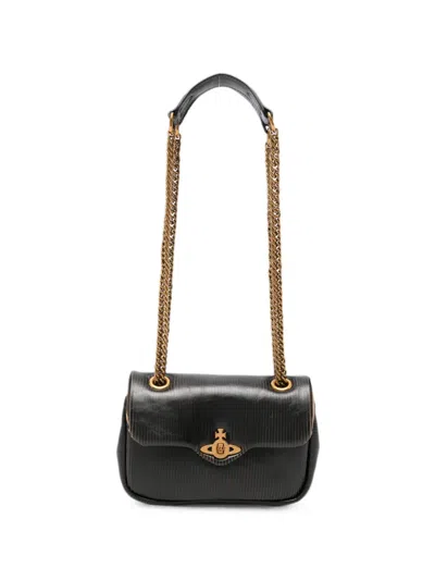 Vivienne Westwood Orb-plaque Shoulder Bag In Purple