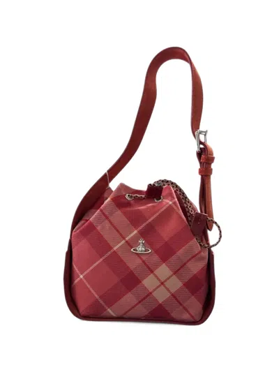 Vivienne Westwood Orb-plaque Tartan Shoulder Bag In Pattern