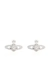 Vivienne Westwood Orecchini Mini Bas Relief In Metallic