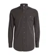 Vivienne Westwood Striped Shirt With Button-down Collar And Cuffs In Navy