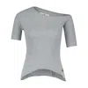 Vivienne Westwood Asymmetrical-ribbed T-shirt In Gray