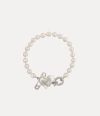 Vivienne Westwood Orietta Pearl Bracelet Silver Swarovski Pearls Women In Silver
