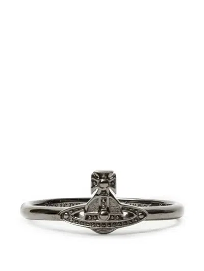 Vivienne Westwood Oslo Orb Ring In Silver